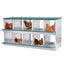 Metal Nesting Boxes for Chicken,3 Compartment Nesting Box,Galvanized steel Nesting Boxes for Hens, Easy to Assemble