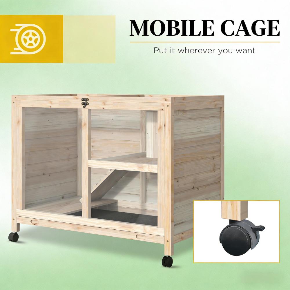 Bunny Cage,Small Rabbit Hutch,Spacious Pet House