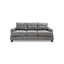Sandridge G513A-S Sofa, Transitional Design, Gray Micro Suede, 79x34x36 inches