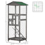 Indoor and Outdoor Aviary House,Wooden Bird Cage,with Pull Out Tray and 2 Doors