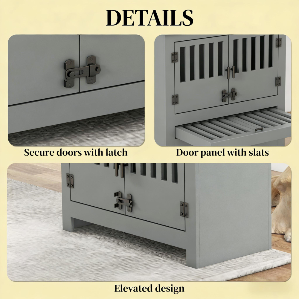 Dog Feeding Station,Dog Food Storage Cabinet