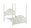 Dorothy Ivory Finish Twin Post Bed (Canopy Not Included, Trundle Not Included)