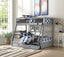 Jason Gray Finish Twin/Full Bunk Bed W/Storage