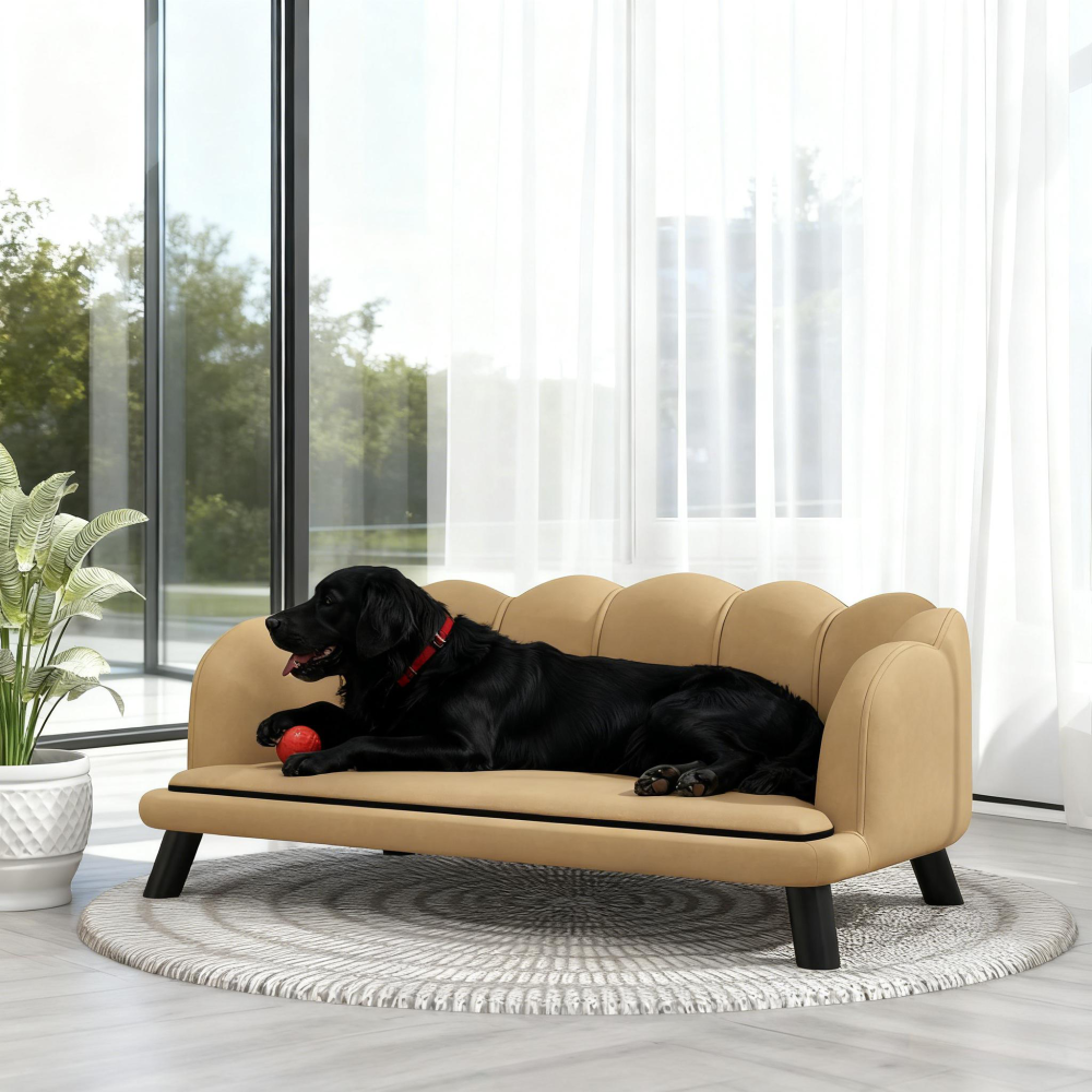 Coffee  Pearl Design Pet Sofa