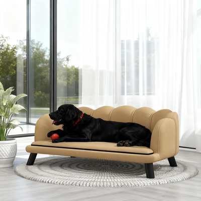 Coffee  Pearl Design Pet Sofa