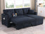Sectional Sofa Bed L-Shaped Sofa Couch Bed with USB Port, Reversible Sofa Couch Sleeper with Pull Out Bed, Chaise with Storage, Pull Out Couch for Living Room