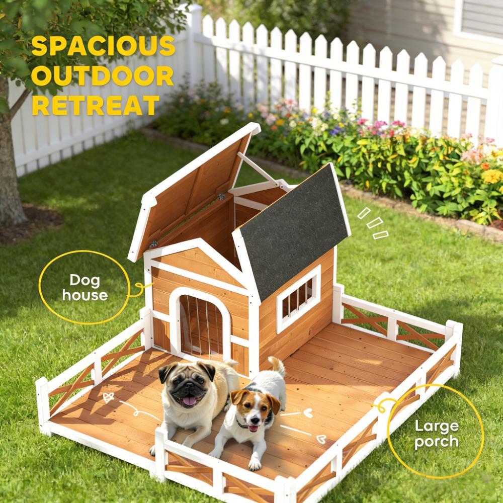 Dog Shelter,Outdoor Wooden Dog House