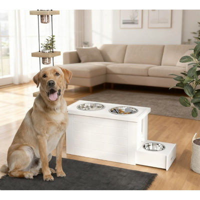 Pet Bowls with Slow Feeder Mat,for Large & Extra Large Dogs