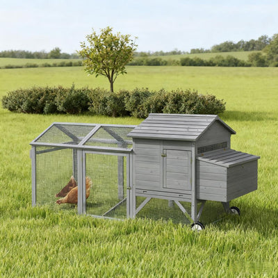 Wooden  Chicken Coop 96.5" L x 35.5" W x 44.5" H  Hen House Poultry Cage
