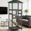 Indoor and Outdoor Aviary House,Wooden Bird Cage,with Pull Out Tray and 2 Doors