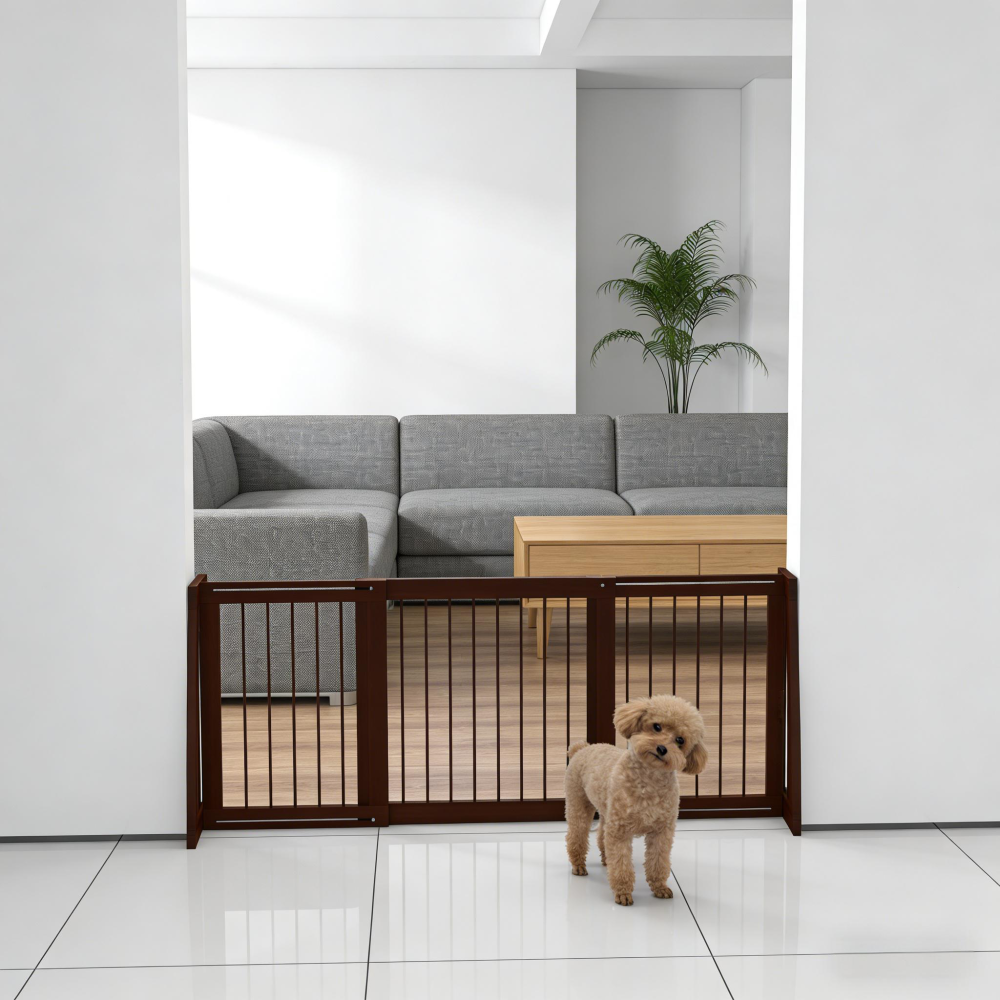 Wooden Pet Gate,Freestanding Pet Gate