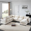 [VIDEO+NEW]118'' Modular Sectional Sofa with Movable Storage Ottoman,7 Seat U Shaped Couch,Wide Seat & Free Combination,Oversized Chenille Sofa for Living Room & Apartment,2 Colors