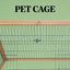 A-Frame Wooden Pet House,Small Animal Cage Rabbit Hutch