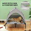 Pet Cot with Pad,Elevated Portable Dog Cot