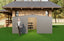 New Outdoor Storage Shed has two Functions: Metal shed and Firewood Shed 13 ft¡Á11 ft ,Grey