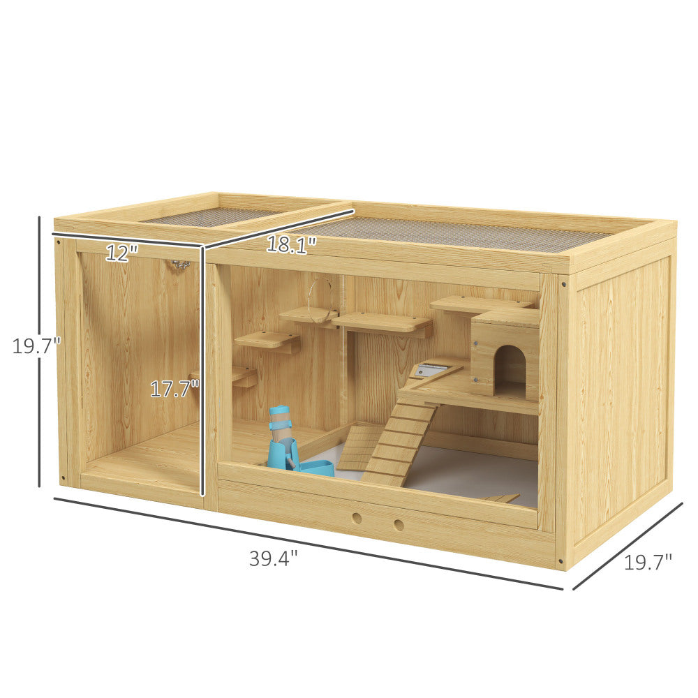 Hamster Cage,Extra Large Wooden Hamster Cage
