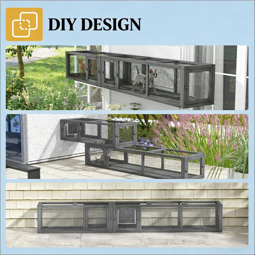 Wooden Cat Tunnel,Cat Play Tunnel