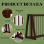 Wooden Pet Gate,Freestanding Pet Gate