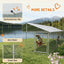 Large-Sized Outdoor Dog Kennel with Waterproof UV Resistant Roof
