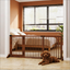 Pet Gate,Wooden Pet Gate,Freestanding Pet Gate