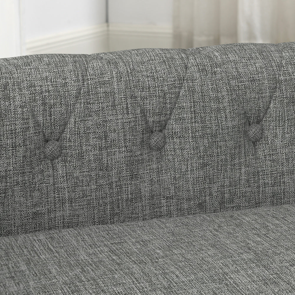 Elegant rectangular pet bed for small and medium-sized dogs, durable elevated dog sofa bed, comfortable dog sofa, modern and fashionable linen fabric dog sofa-Light grey