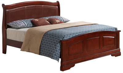 Elegant Cherry King Bed With Traditional Charm