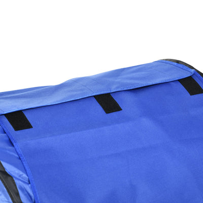 PawHut 7 Piece Dog Agility Training Equipment, Dog Obstacle Course Starter Kit with Tunnels, Weave Poles, Adjustable Hurdles, Jumping Ring, Pause Box, Whistle, Blue