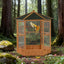 Bird Cage 69" Wooden Hexagonal Outdoor Aviary Flight Bird Cage