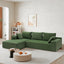 109*68' Modular Sectional Living Room Sofa Set, Modern Minimalist Style Couch, Upholstered Compressed Sofa for Living Room, Bedroom, Salon, 2 PC Free Combination, L-Shape, Cream