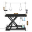 Update electric pet grooming table, 110V/220V professional groomer recommend super Deluxe electric pet grooming table, height adjust from 8 up to 36inch BLACK COLOR