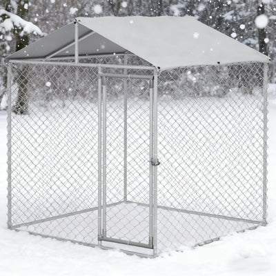 mall Medium Dog Kennel Outdoor with Waterproof Roof