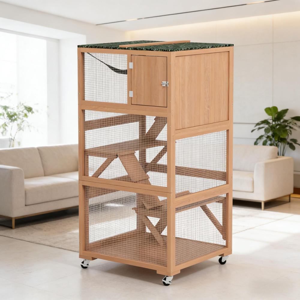 Wooden Outdoor Cat Enclosure House,Pet House