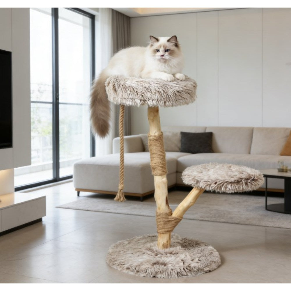 Cat Tree,Cat Tree for Indoor Cats with Wooden Cat Scratching Posts