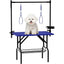 36''Large Dog Grooming Table, Foldable Pet Station at Home, Dog Grooming Table,Adjustable Cat Drying Desktop with Arms, Nooses, Mesh Tray (36Inch Pet Grooming Table Black)
