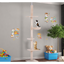 Adjustable Height Floor-to-Ceiling Vertical Cat TreeCat Climbing Tower