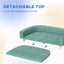 Pet Sofa Couch Bed with Washable Cushion for Large Dogs, Cats, Green