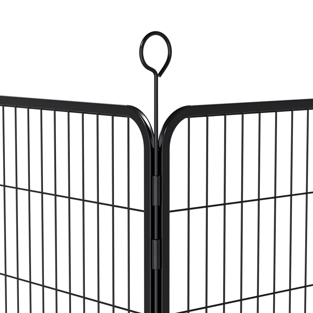 Dog Playpen 40 Inch, 16 Panels  Heavy Duty Metal Pet Exercise Pen  Indoor Outdoor Fence Panels Rust-Resistant, Removable, Tool-Free Setup Anti-Skid, Expandable Design