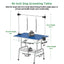 46 Inch Foldable Dog Grooming Table for Home with Adjustable Arm, Noose, Non-Slip Surface, and Storage Mesh Tray