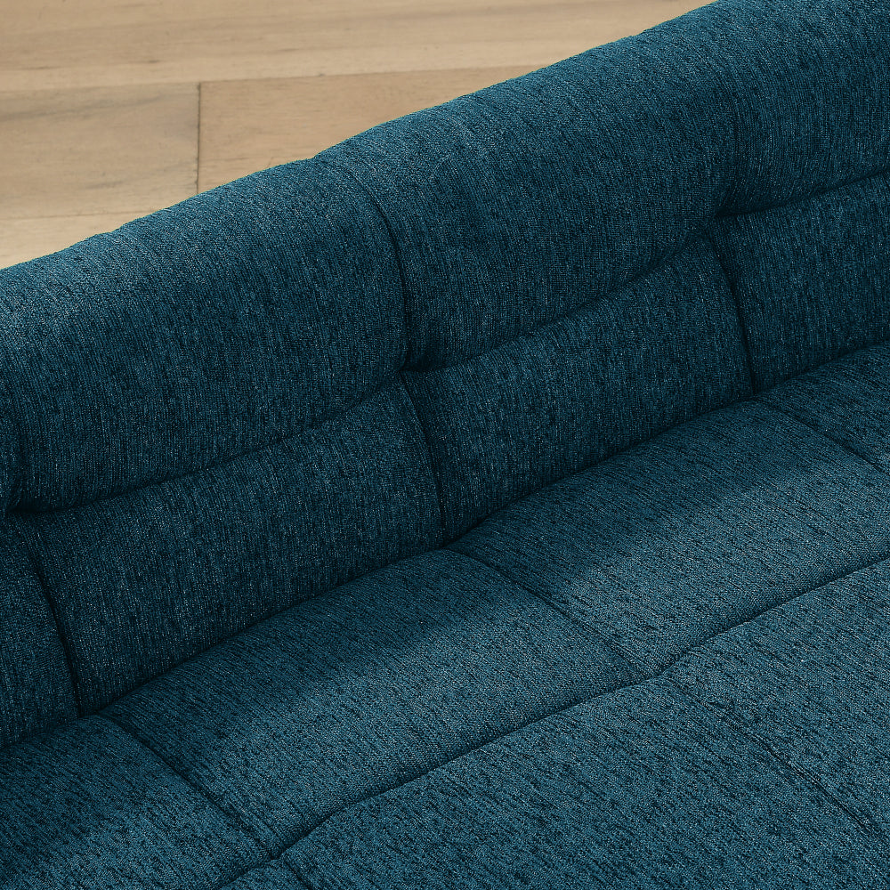 Soft and comfortable pet sofa with backrest and armrests, suitable for modern rectangular pet sofas for small and medium-sized dogs,BLUE