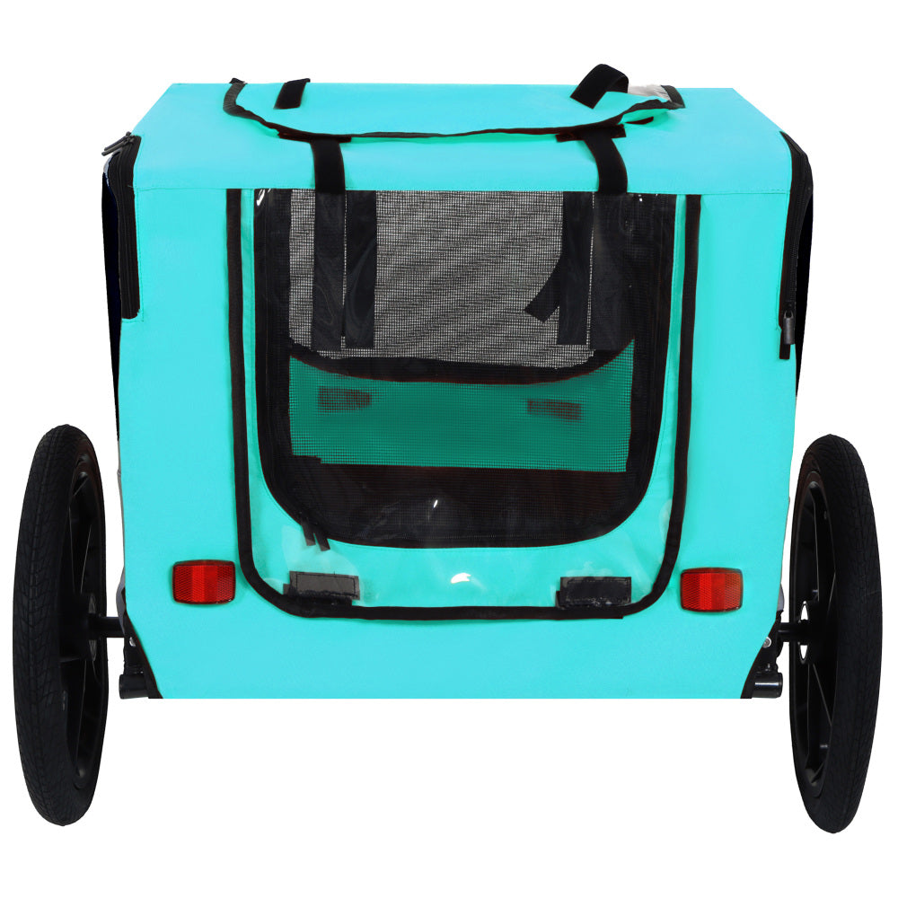 Pet Bike Trailer Dog Cart for Bicycle,Suitable for Small and Medium Pets, Easy Folding Cart Frame, Quick Release Wheel, Non-Slip Floor, Internal Leash