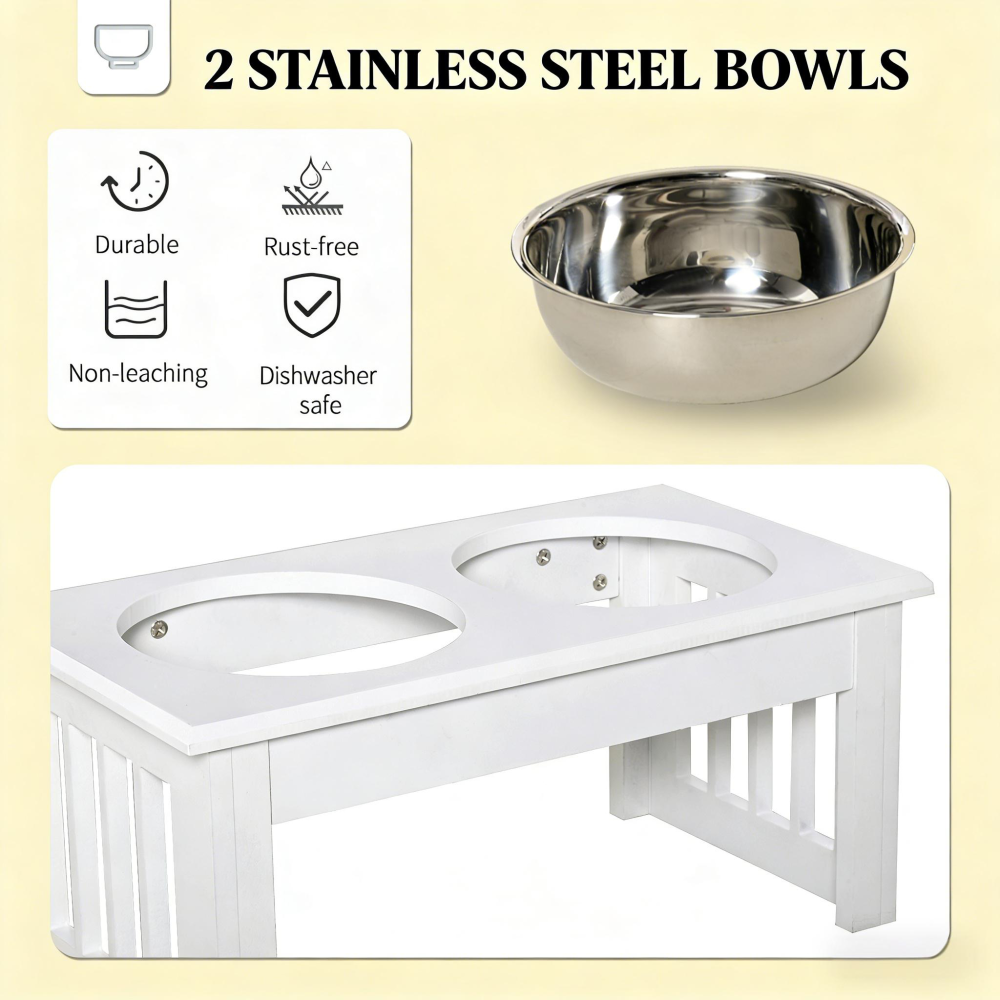Dog Bowls Stand,Elevated Feeding Station,Pet Food Bowl Stand