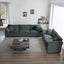 Sofa Set of 2 Chenille Couch, 2+3 Seater Sofa Set Deep Seat Sofa, Modern Sofa Set for Living Room, Gray Chenille