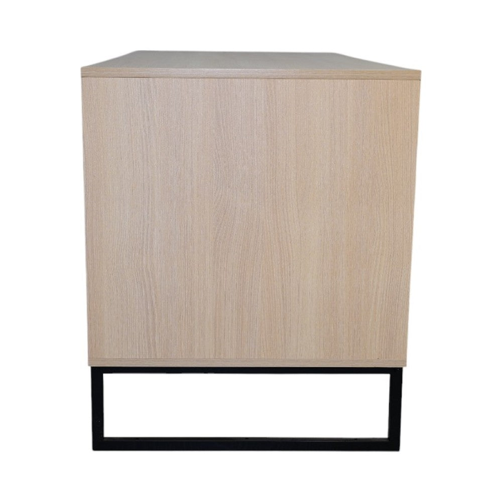 Modern Wooden Cat House with Scratching Mat - 47.64" x 21.46" x 25.98", 76.4 lbs