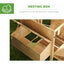Wooden Chicken Coop with Nesting Box, Removable Tray, Ramp Run,  Natural Wood
