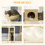 Cat Tree,Cattail Weave Cat Tree for Indoor,Cats Tower