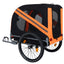 Large Folding Bike Trailer for Dogs – 66LB Capacity All-Terrain Pet Carrier, Durable Steel Frame for Cycling, Jogging, Camping & Outdoor Adventures, Black-Orange