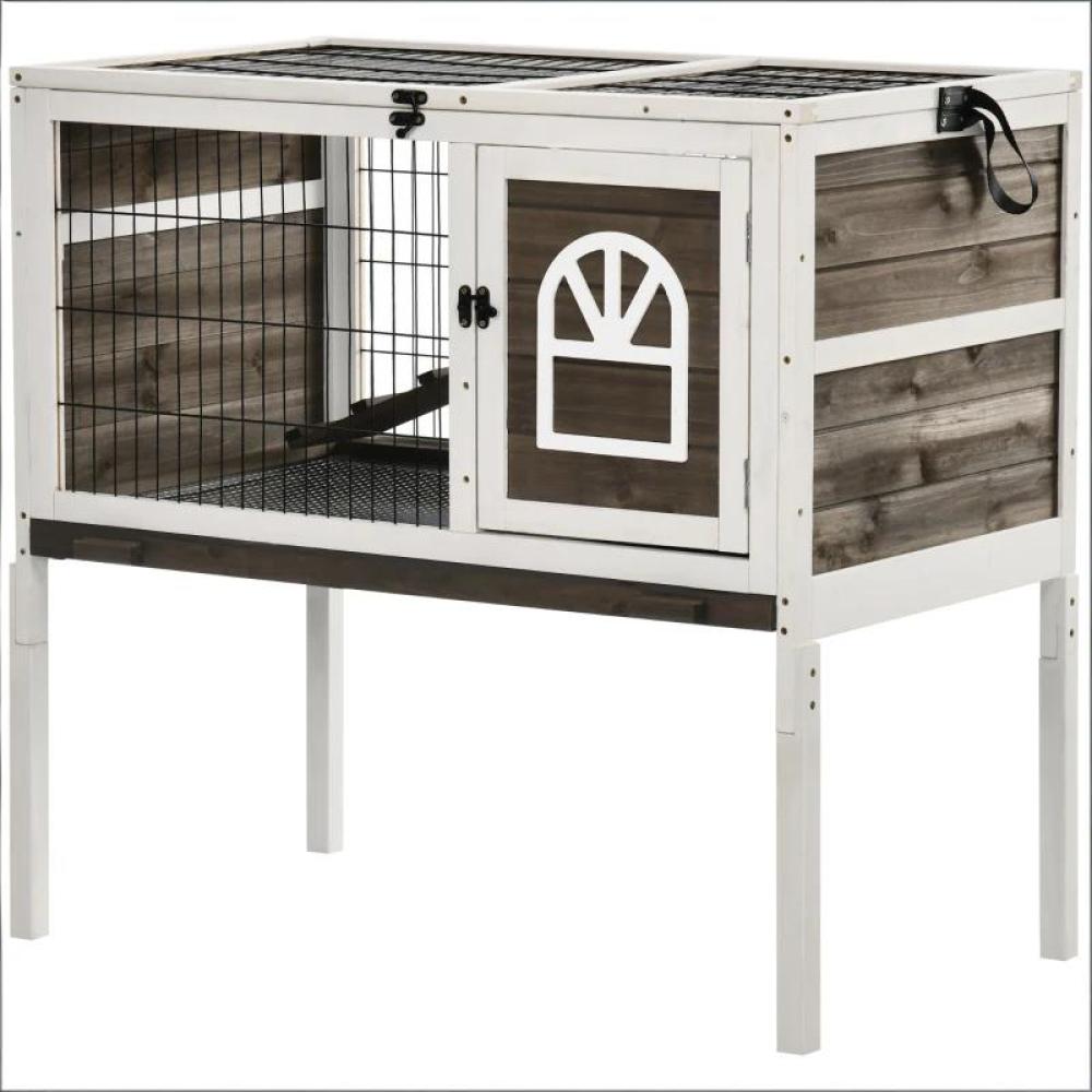 Spacious Pet House,Wood Rabbit Hutch