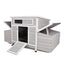 Large Wooden Chicken Coop Outdoor Hen House Poultry Cage for Outdoor with 2 Sides Nesting Boxes