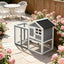 Bunny Cage,Weatherproof Rabbit Hutch,Spacious Pet House