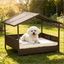 Elevated Pet Bed,Rattan Dog House